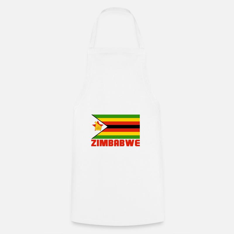 Zimbabwe - Cooking Apron - white