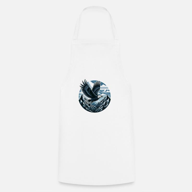 Majestic Eagle - Cooking Apron - white
