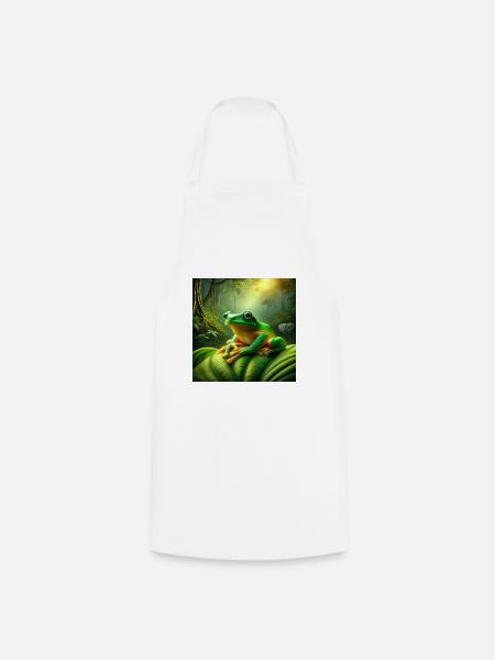Kambo Frog - Kochschürze - Weiß