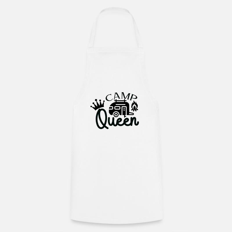 Camping Queen - Cooking Apron - white