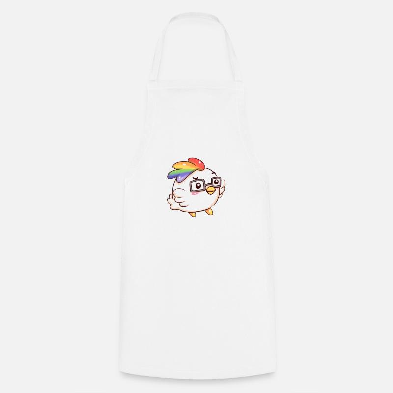 rainbow - Cooking Apron - white
