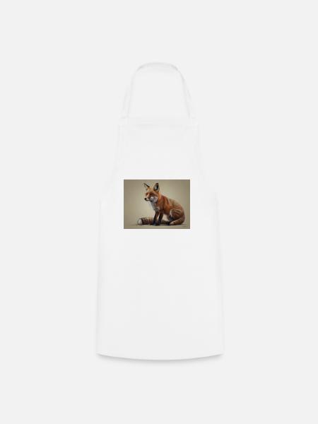 Fuchs Tier - Kochschürze - Weiß