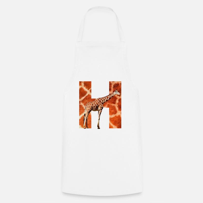 giraffe h - Kochschürze - Weiß