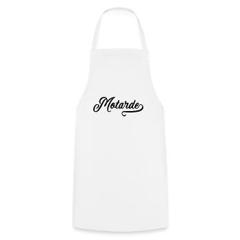Motarde - Tablier de cuisine - blanc - Devant - AI Model Male 185 dark (185cm)