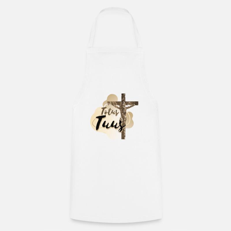 Totus Tuus - Tablier de cuisine - blanc