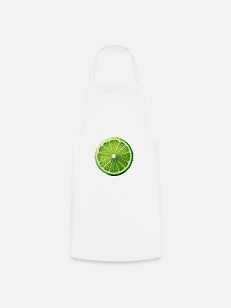 Limette - Kochschürze - Weiß