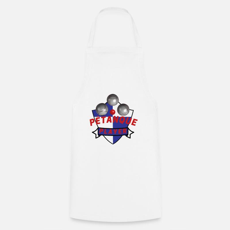 Boule petanque player - Cooking Apron - white
