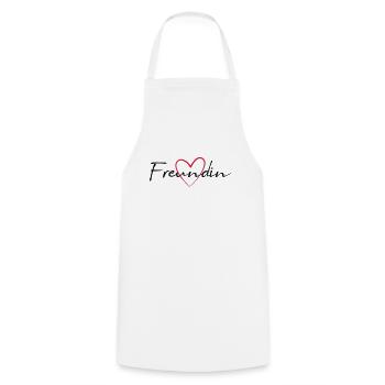 Amie coeur cadeau - Tablier de cuisine - blanc - Devant - AI Model Male 185 dark (185cm)
