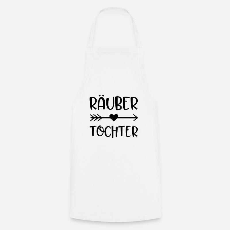 Räubertochter Geschenk Mädchen Tochter - Kochschürze - Weiß