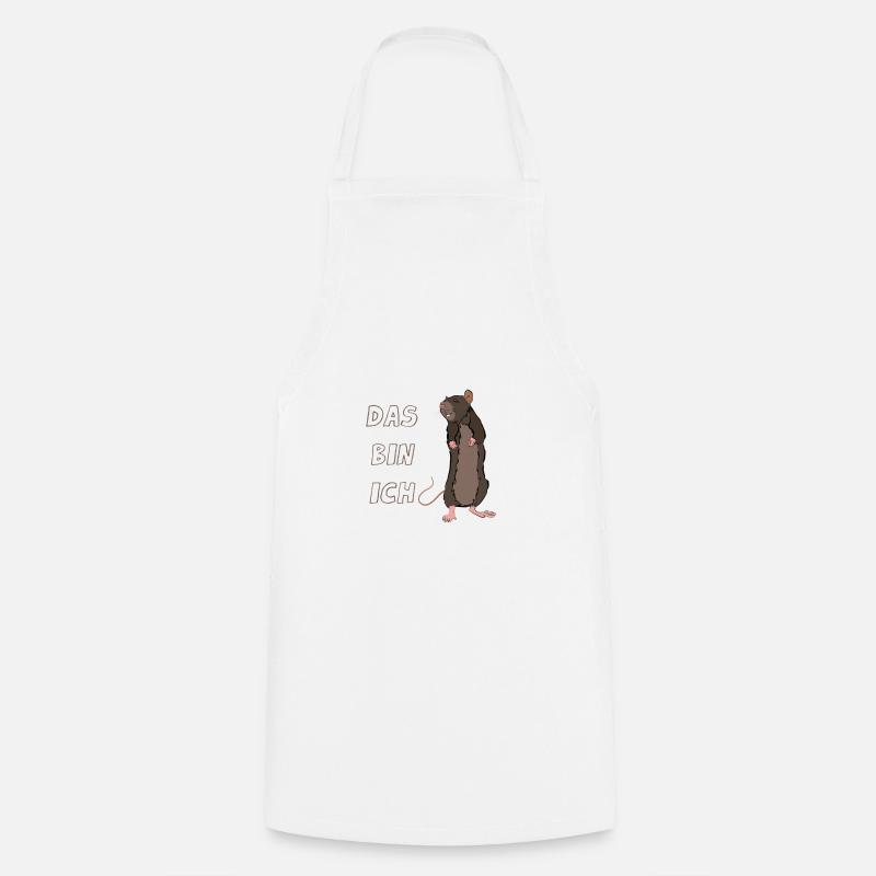 Rat c'est moi souris - Tablier de cuisine - blanc