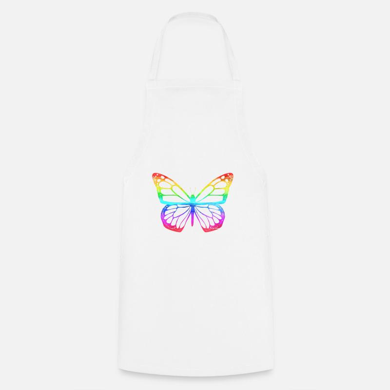 Papillons cadeaux papillons papillons - Tablier de cuisine - blanc
