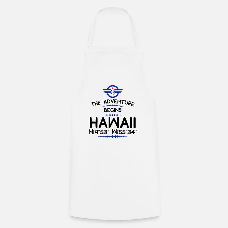 Hawaï - Tablier de cuisine - blanc