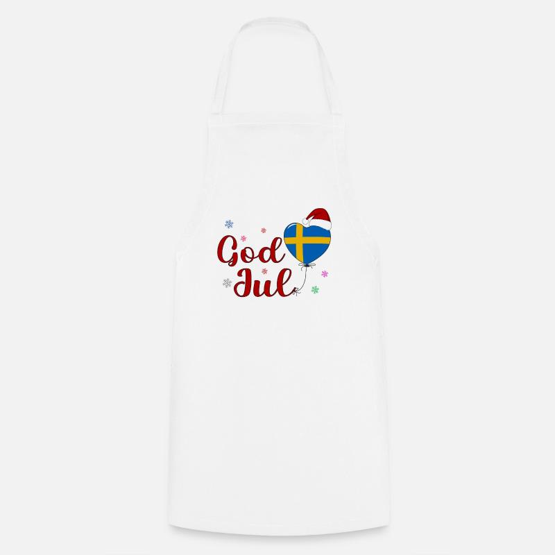Dieu Jul Sverige - Tablier de cuisine - blanc