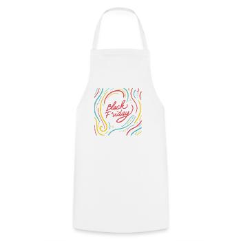 Cadeaux black friday. achats. Magasinez jusqu’à ce que vous tombiez. - Tablier de cuisine - blanc - Devant - AI Model Male 185 dark (185cm)