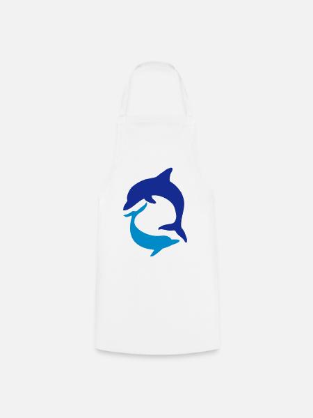 delphin - Kochschürze - Weiß