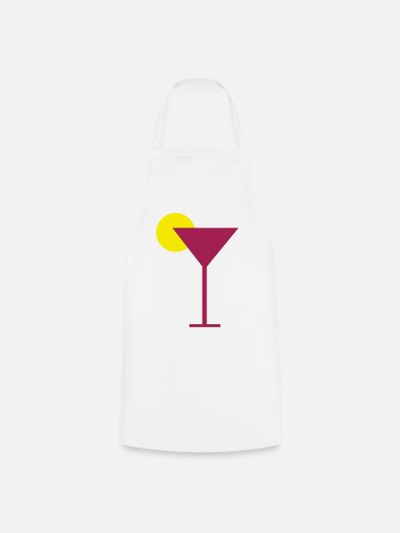 Cocktail glass - Kochschürze - Weiß