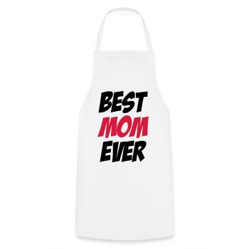 Best Mom Ever - Tablier de cuisine - blanc - Devant - AI Model Male 185 dark (185cm)