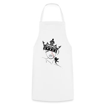 larmes à cupidon - Tablier de cuisine - blanc - Devant - AI Model Male 185 dark (185cm)