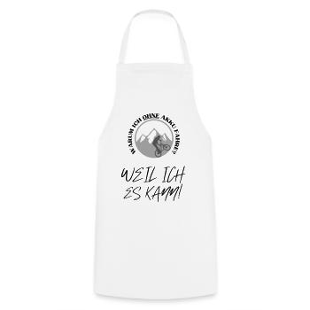 Pourquoi est-ce que je roule sans batterie ? Batterie vide ? Roulez - Tablier de cuisine - blanc - Devant - AI Model Male 185 dark (185cm)