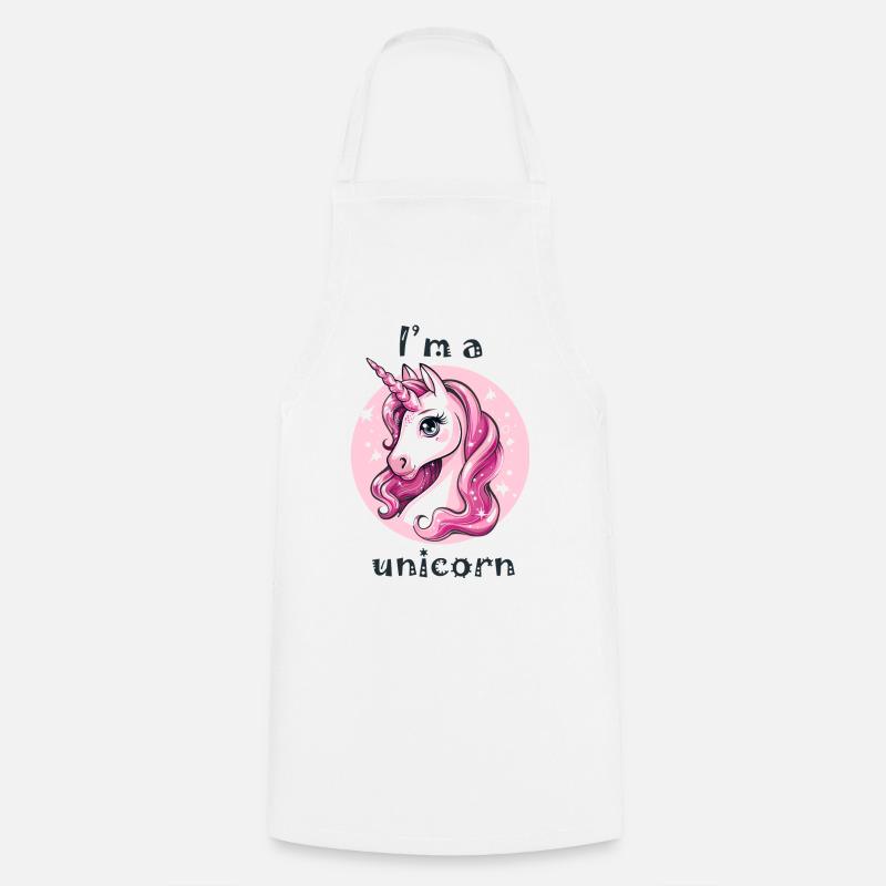 Ich bin ein Einhorn - Kochschürze - Weiß