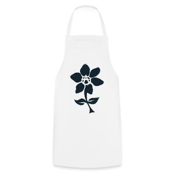 Blume der Anarchie - Kochschürze - Weiß - Vorne - AI Model Male 185 dark (185cm)