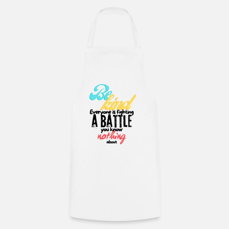 Be Kind - Cooking Apron - white