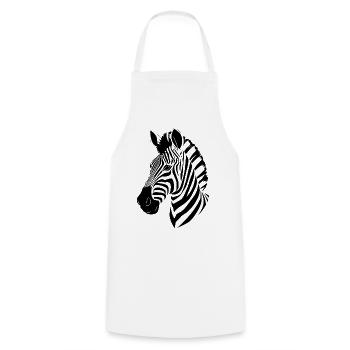 Zebra T-shirt Geschenk - Kochschürze - Weiß - Vorne - AI Model Male 185 dark (185cm)