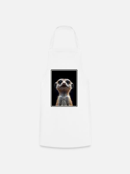 Meerkat Erdmännchen - Kochschürze - Weiß