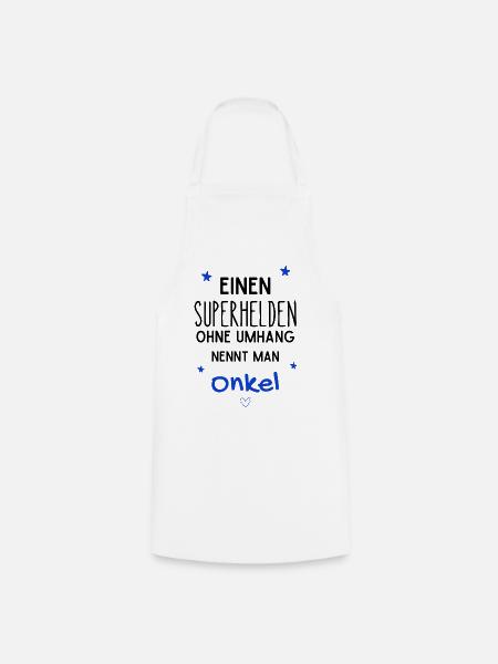 Onkel Superheld - Kochschürze - Weiß
