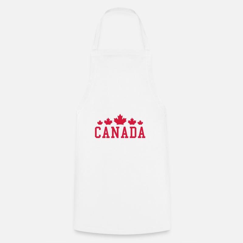 Érable du Canada - Tablier de cuisine - blanc