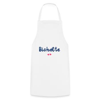 bichette - Tablier de cuisine - blanc - Devant - AI Model Male 185 dark (185cm)