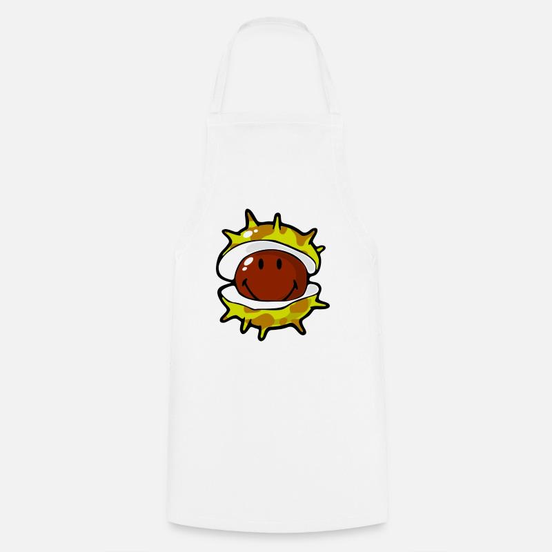Smiley Conker - Tablier de cuisine - blanc