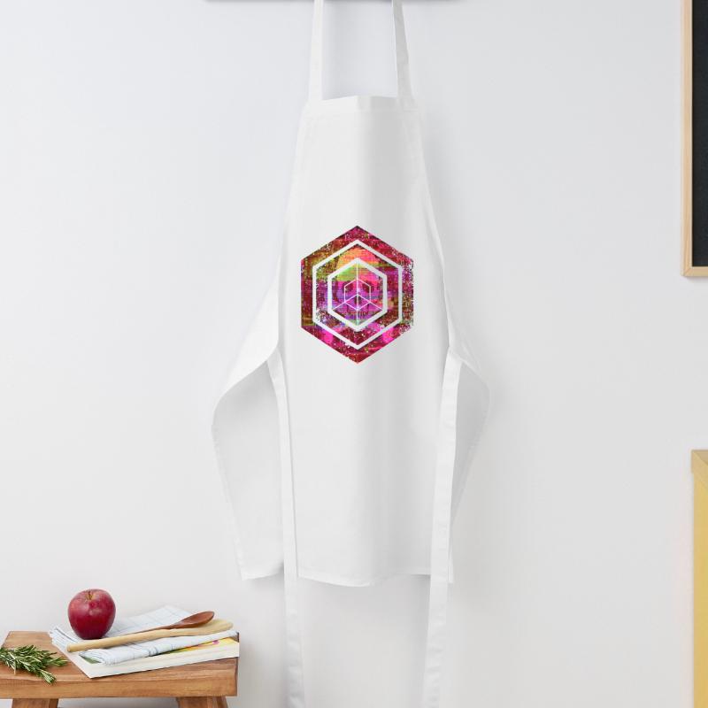 Codage géométrique du programmeur de programmation hexagonale Tablier de cuisine