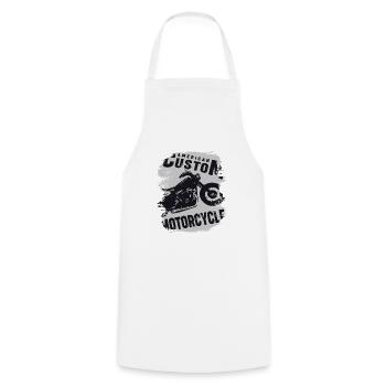 American Custom Motorcycle And Racing - Tablier de cuisine - blanc - Devant - AI Model Male 185 dark (185cm)