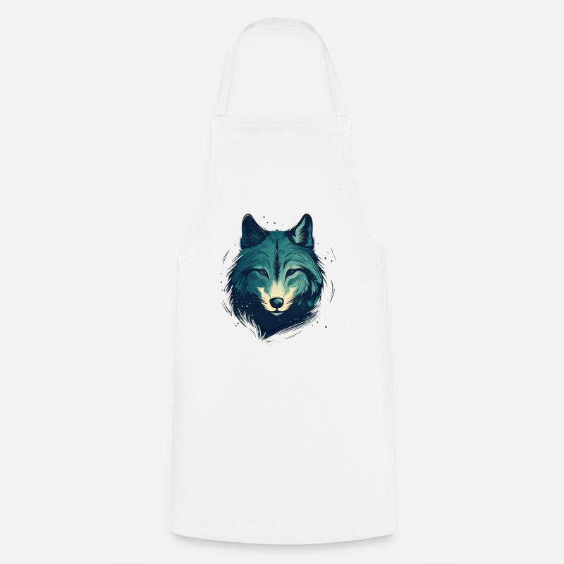 Wolf - Cooking Apron - white