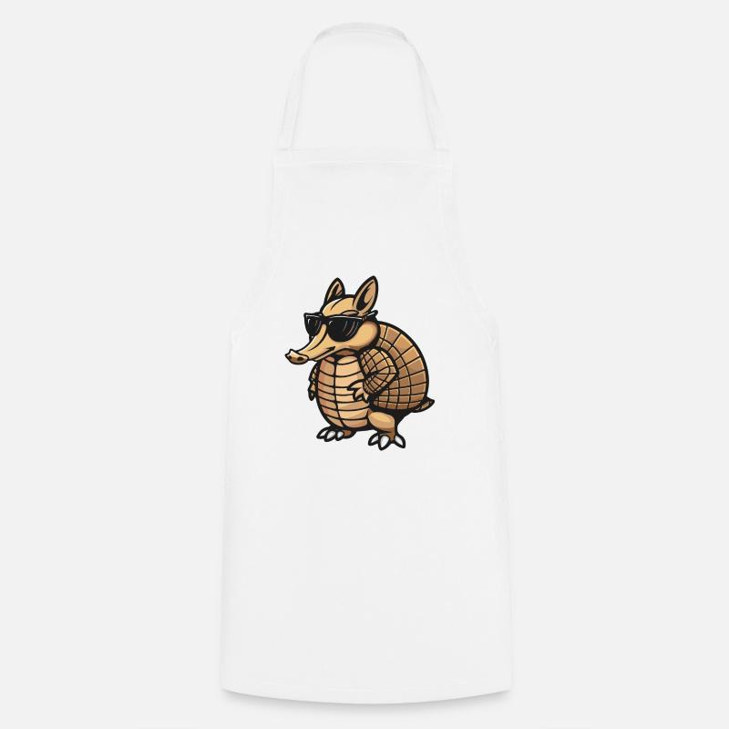 Armadillo Comic Cool - Cooking Apron - white