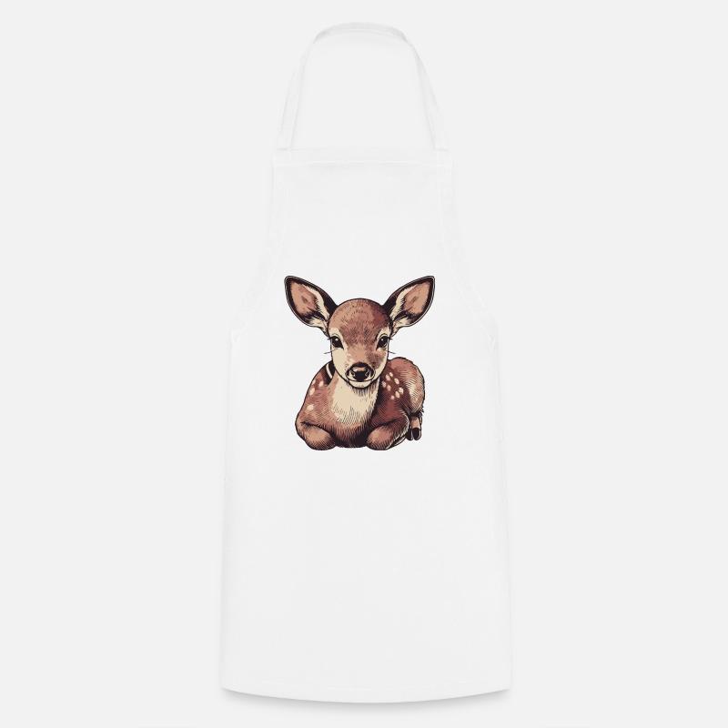 Roe deer - Cooking Apron - white