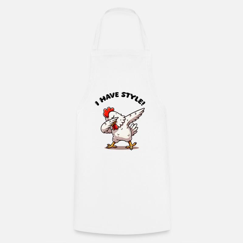dabbing huhn - Kochschürze - Weiß