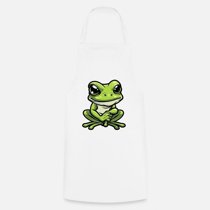 Frog Comic - Cooking Apron - white