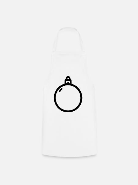 Weihnachtskugel - Kochschürze - Weiß