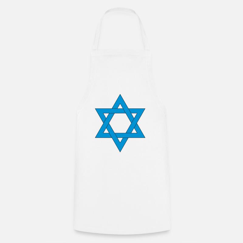 Étoile de David - Tablier de cuisine - blanc