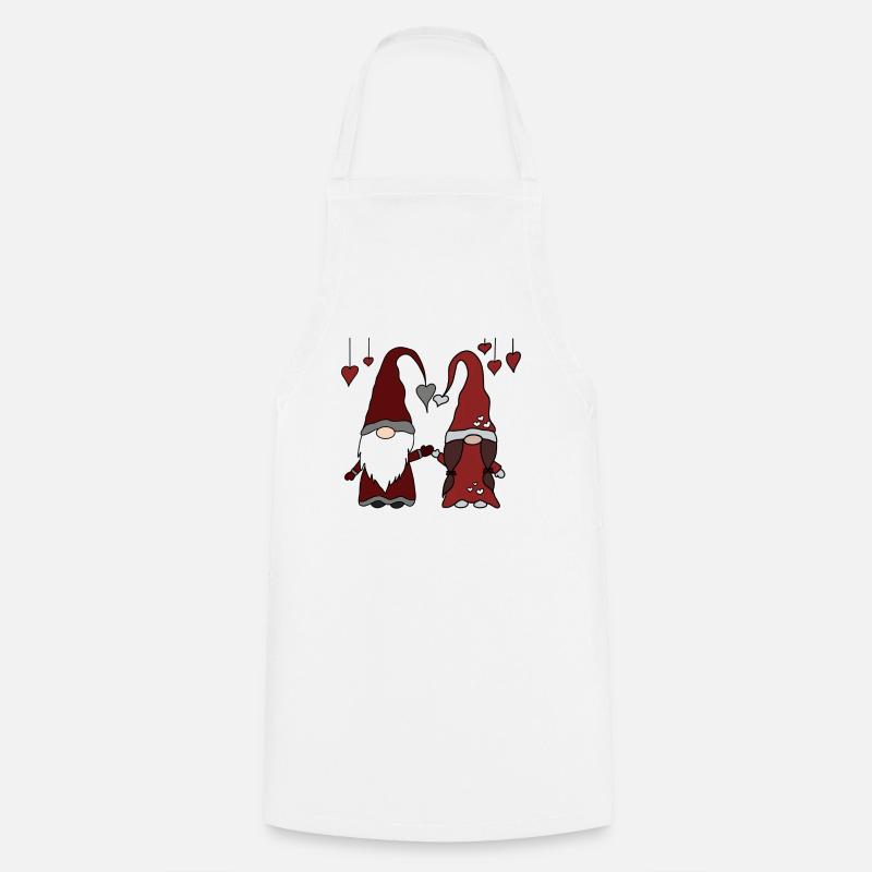 Elves Pair - Cooking Apron - white