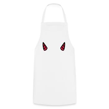 Devil's horn devil devil horn evil - Cooking Apron - white - Front - AI Model Male 185 dark (185cm)