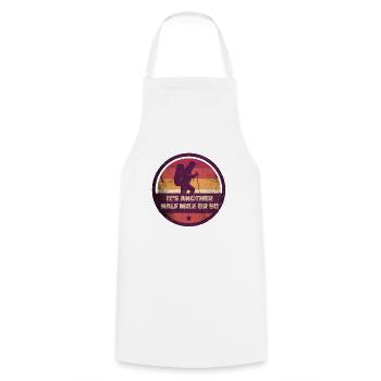 Outdoor It's Another Half Mile Or So Hiker Hiking - Cooking Apron - white - Front - AI Model Male 185 dark (185cm)