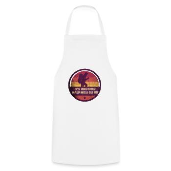 Outdoor It's Another Half Mile Or So Hiker Hiking - Cooking Apron - white - Front - AI Model Male 185 dark (185cm)