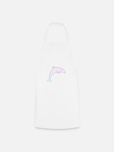 Delfin dolphin - Kochschürze - Weiß