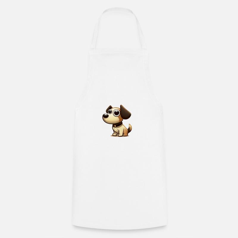 Dogs - Cooking Apron - white