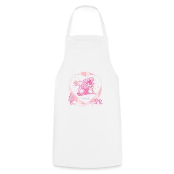 PoneyEmbrassement Thelwell Dessin - Tablier de cuisine - blanc - Devant - AI Model Male 185 dark (185cm)