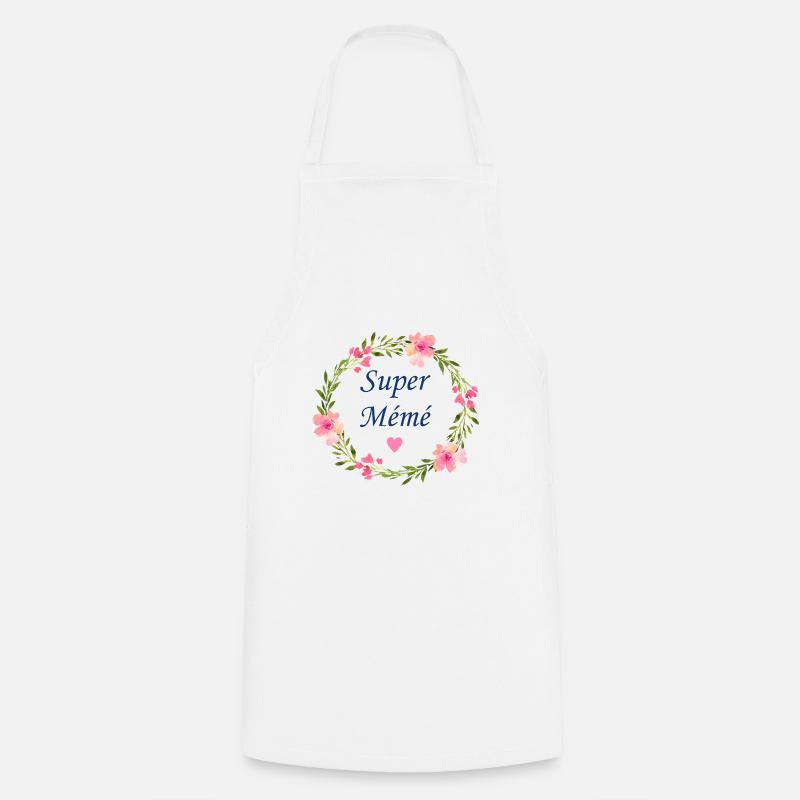 Super mémé - Tablier de cuisine - blanc