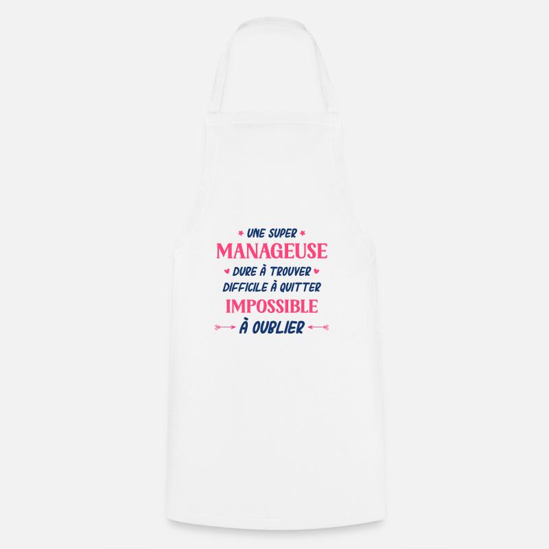 Une super manageuse - Tablier de cuisine - blanc